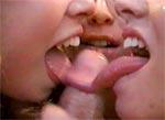Trois teens de 18 ans pompent une queue